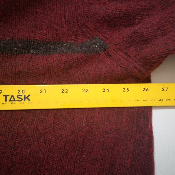 J. Ashford Men's Size XL Burgundy 1/4 Zip Made in Italy Wool Blend Sweater - Picture 6 of 8